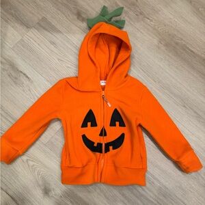 Kids Pumpkin Hoodie Costume - Orange